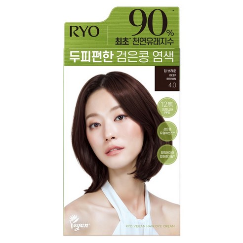 려 두피편한 검은콩 염색제 120g, 4.0 딥브라운, 1개