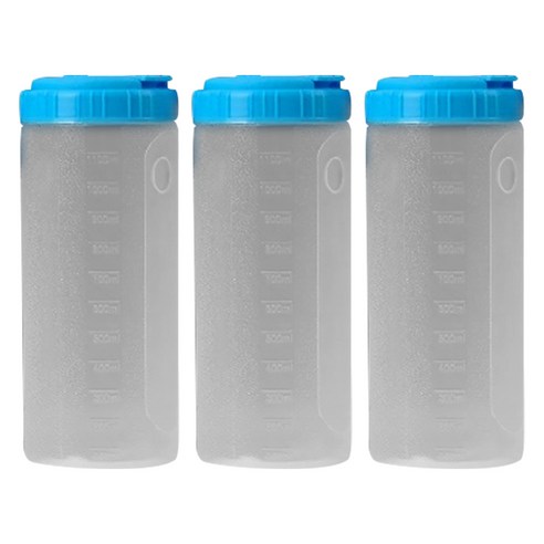 리빙패밀리 물병, 혼합색상, 1.2L, 3개
