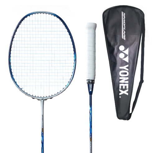 요넥스 오버그립 배드민턴 라켓 NANOFLARE 160FX 4U5 + 줄 스카이블루 장력 25 BG80 + 풀커버케이스 세트, 1세트, 라켓(NANOFLARE 160FX), 줄(BG80)