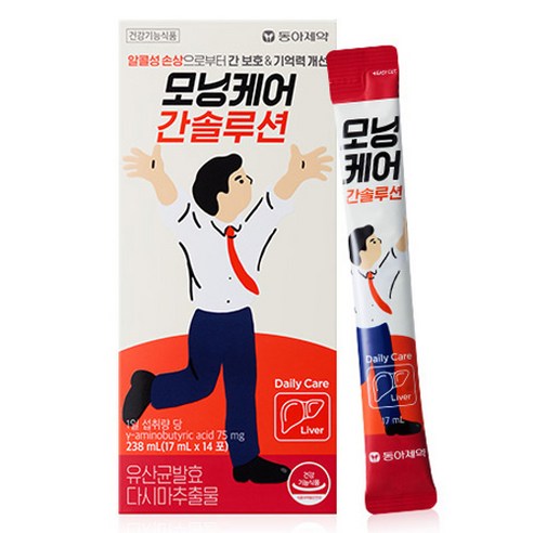 모닝케어 동아제약 간솔루션 14p, 238ml, 1개