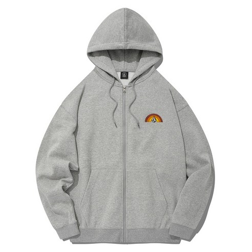 VOLCOM 레인보우 오버핏 기모 후드 집업 VA214TR002