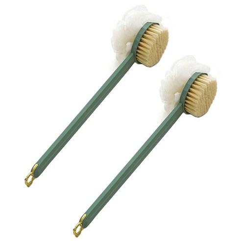 알로데 보송 바디 브러쉬 양면, TYPE02 그린, 2개