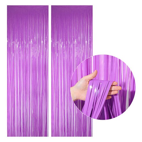 피앤비유니티 파티커튼 3m 2p, 32 마카롱 보라, 1개