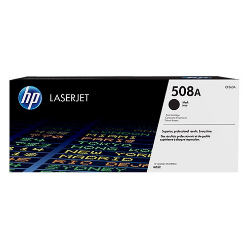 HP 정품 토너 CF360A No.508a, 1개, 검정