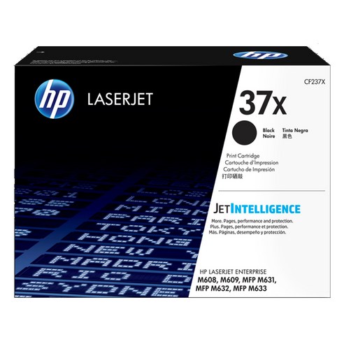 HP 정품 토너 CF237X No.37x, 검정, 1개