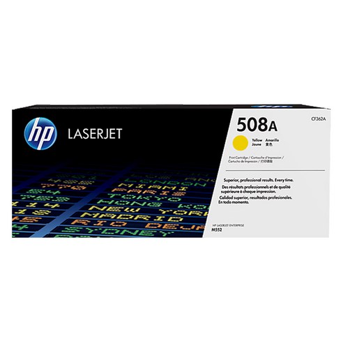 HP 정품 토너 CF362A No.508a, 1개, 노랑