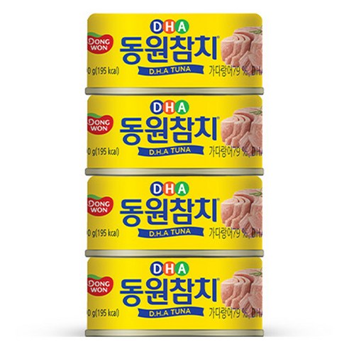 동원참치 DHA, 90g, 4개