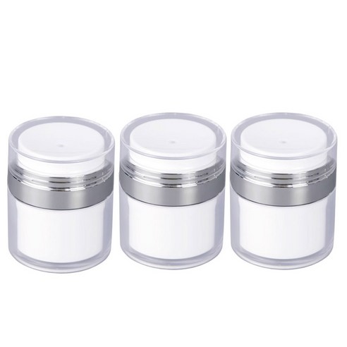 모나코올리브 펌핑 펌프 진공 화장품 크림 소분 용기 15ml, 3개