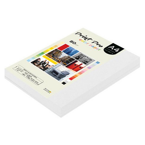 종이문화 프린트프로 칼라복사지 No 30 스노우화이트, A4, 250개