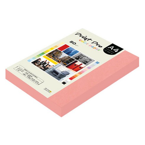 종이문화 프린트프로 칼라복사지 No 25 새몬, A4, 250개