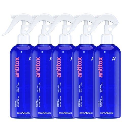 안티톡스 클린 스프레이 대용량 소독제, 5개, 400ml