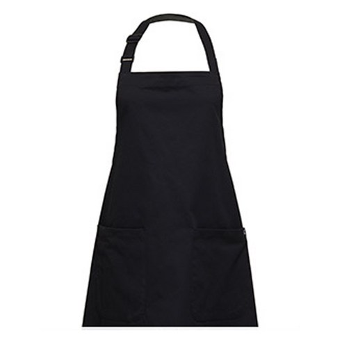 비더셰프 유니스토어 목걸이형 라이크코튼 앞치마, 블랙(A-850-1), 1개