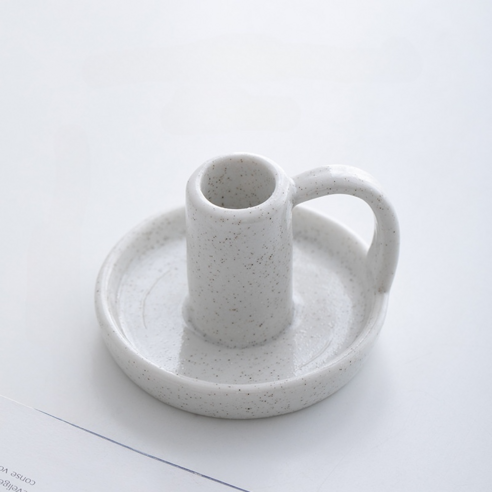 미소로운 손잡이 캔들 홀더 type3 8.5 x 6.5 cm, 도트
