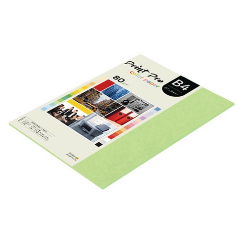 종이문화 프린트프로 칼라복사지 80g No 12 그린, B4, 42개