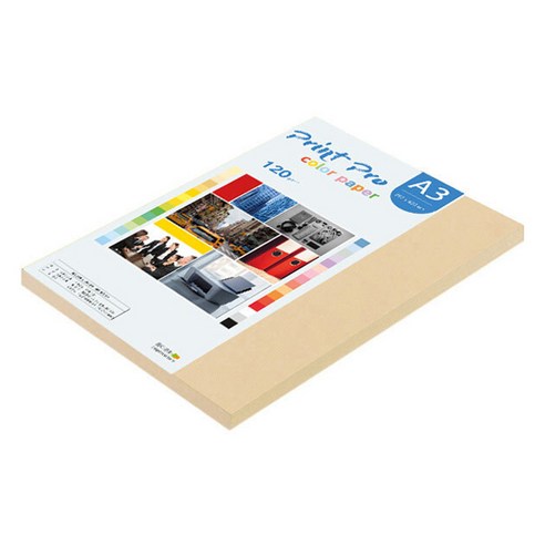 종이문화 프린트 프로 얇은 칼라복사지 No 03 베이지 120g, 80개