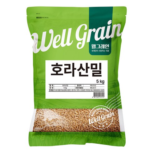 웰그레인 캐나다산 호라산밀, 5kg, 1개