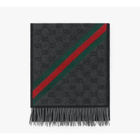 구찌 라나 울 프린지 머플러, 겨울 스타일의 마침표