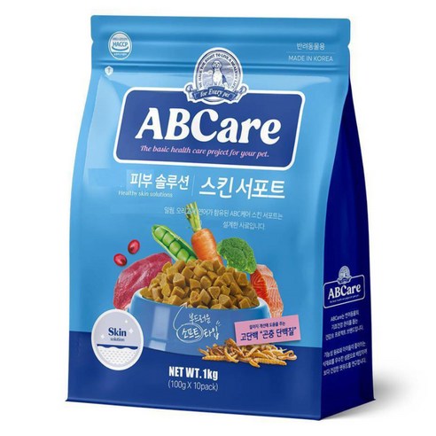에이비씨케어 전연령용 강아지 스킨서포트 소프트사료