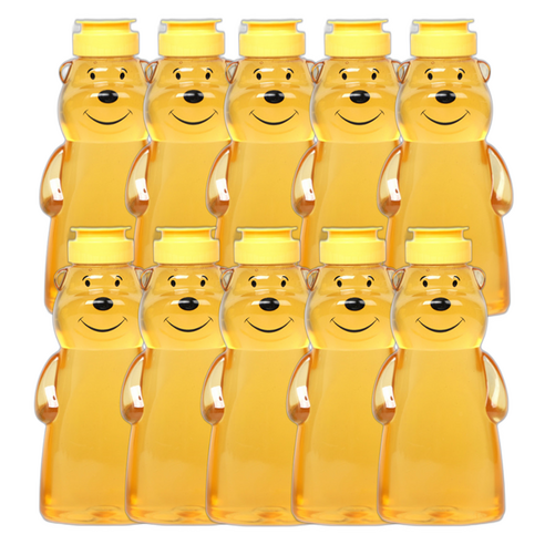 리빙패밀리 스마일 곰돌이 꿀병, 380ml, 10개