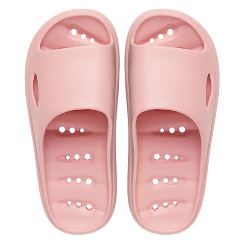 피플블룸 도트 고급 EVA 미끄럼방지 물빠짐 욕실화 실내화, 핑크, 1개