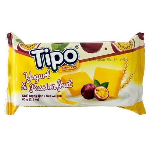 티포 에그 쿠키 요거트&패션푸르츠, 60g, 1개