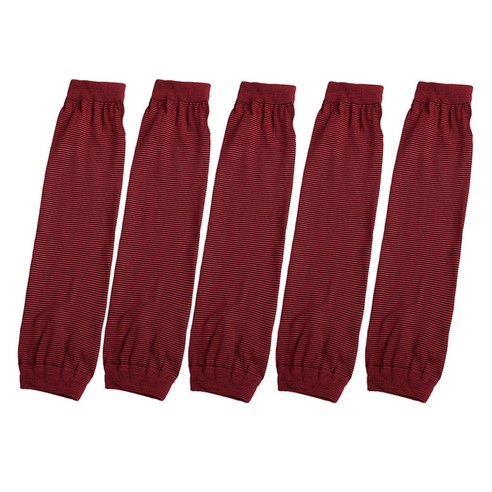 마다꾸미 스판 통기성 좋은 긴팔 토시 5세트, 버건디