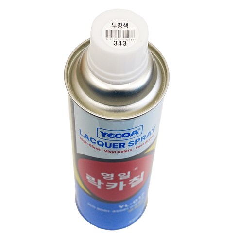 예코아 영일 투명 락카 페인트 스프레이 YL-343, 420ml, 1개
