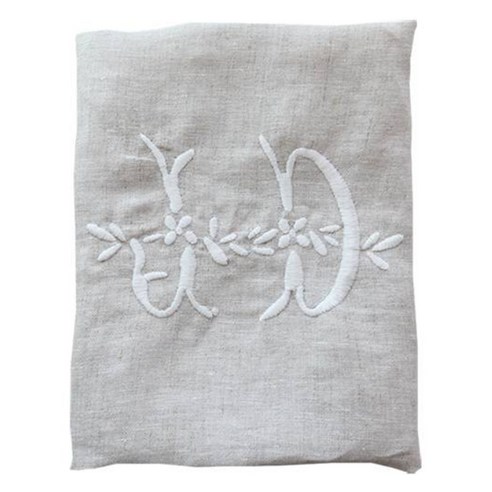 마메종 비스트로 린넨 주방타올 50 x 70 cm KTMJ1, 베이지 + 화이트(KTMJ1-BEWH), 1개