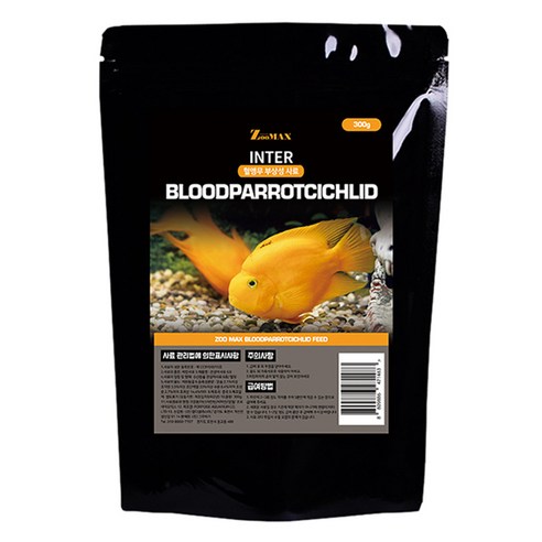쥬맥스 인터 혈앵무 부상성 관상어 사료, 300g, 1개