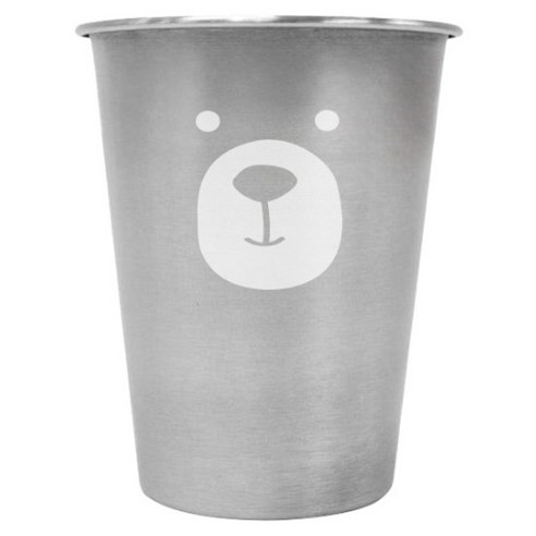 키친유 유아용 베어 스텐 304 컵, 350ml, 1개