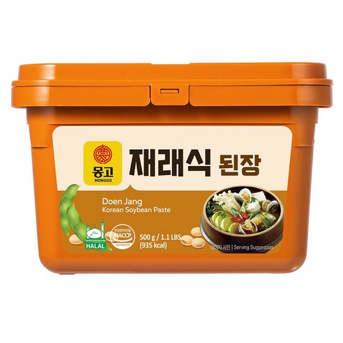 몽고식품 할랄 인증 재래식 된장, 500g, 1개