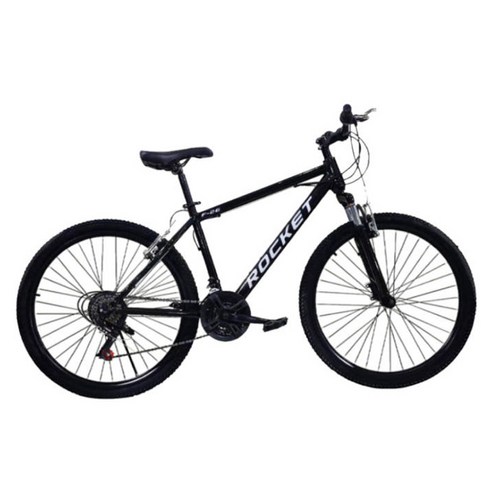 닥터바이크 앞서스펜션 21단 MTB 자전거 F-26S ROCKET 완조립 고객직접설치, 블랙, 1개, 170cm
