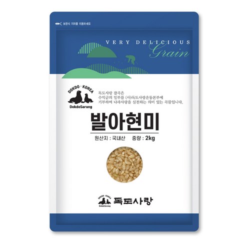 독도사랑 발아현미, 2kg, 1개