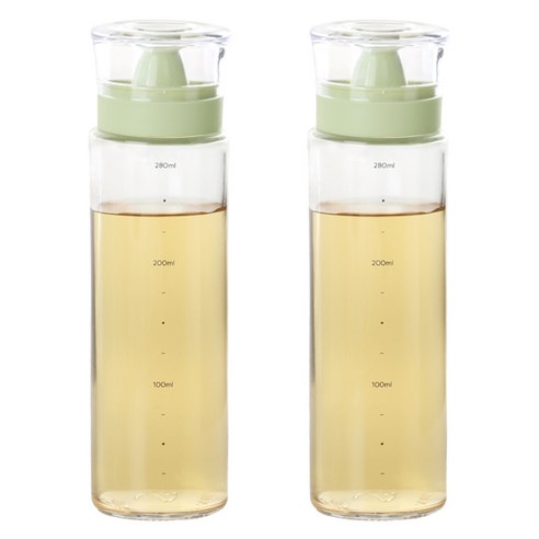 키텐실 시노글라스 비스포크 실리콘 오일병 S-Cap 세이지, 2개, 300ml