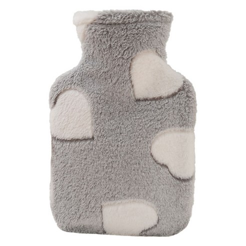 도림 하트 천국 보온 물주머니 500ml, 그레이, 1개