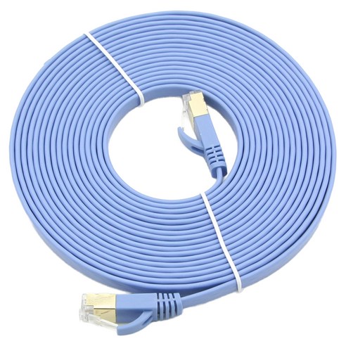 컴스 Direct Cat7 플랫형 10Gbps LAN RJ45 랜케이블 BB121, 10m, 1개