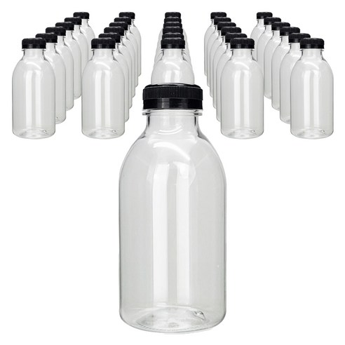 미르 우유 투명 페트병 블랙, 500ml, 144개