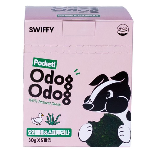 스위피 반려동물 오독오독 포켓 간식, 150g, 1개, 혼합맛(오리몸통/스피루리나)