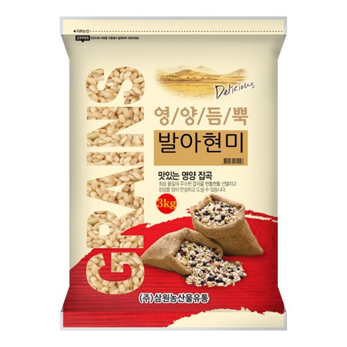 삼원농산 발아현미, 3kg, 1개