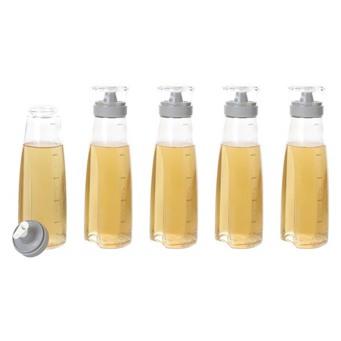 키텐실 비스포크 양방향 멀티 실리콘 오일병 M Cap 그레이, 5개, 500ml