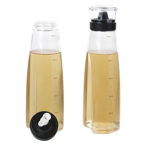 키텐실 비스포크 양방향 멀티 실리콘 오일병 M Cap 블랙, 2개, 500ml