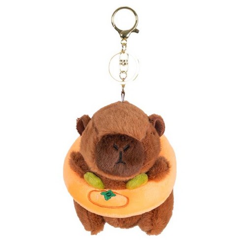 카피바라 가방 열쇠 고리, 귤튜브, 1개, 12cm