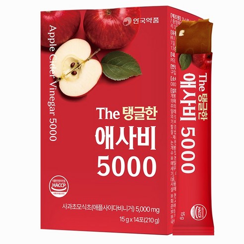 안국약품 The 탱글한 애사비 5000 15g x 14p, 1개, 210g