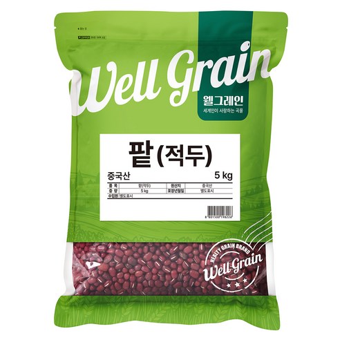 웰그레인 중국산 적두 팥, 5kg, 1개