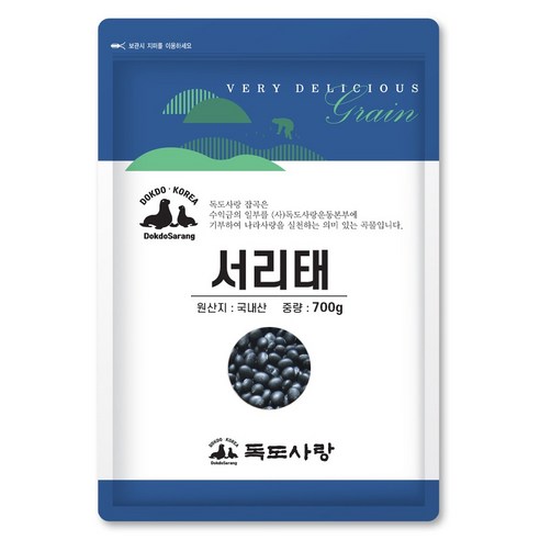 독도사랑 서리태콩, 700g, 1개