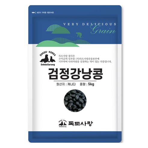 독도사랑 검정강낭콩, 5kg, 1개