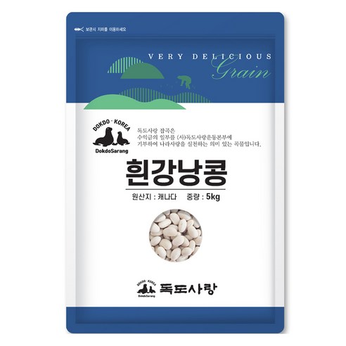 독도사랑 흰강낭콩, 5kg, 1개