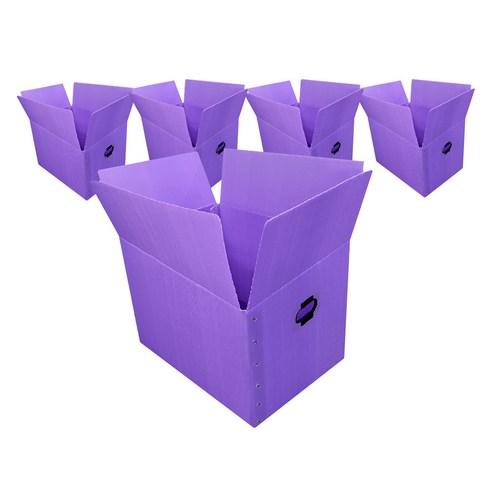 광동 손베임방지 이사박스, 보라색, 5개