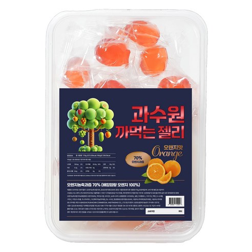 과수원 까먹는 젤리 오렌지맛, 170g, 1개