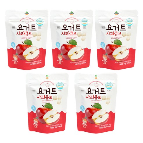 산마을 요거트 사과큐브, 5개
